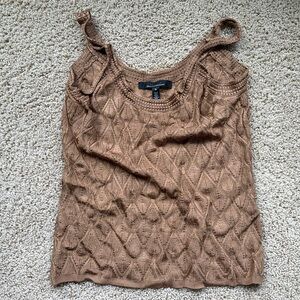 White House Black Market brown tank top size M